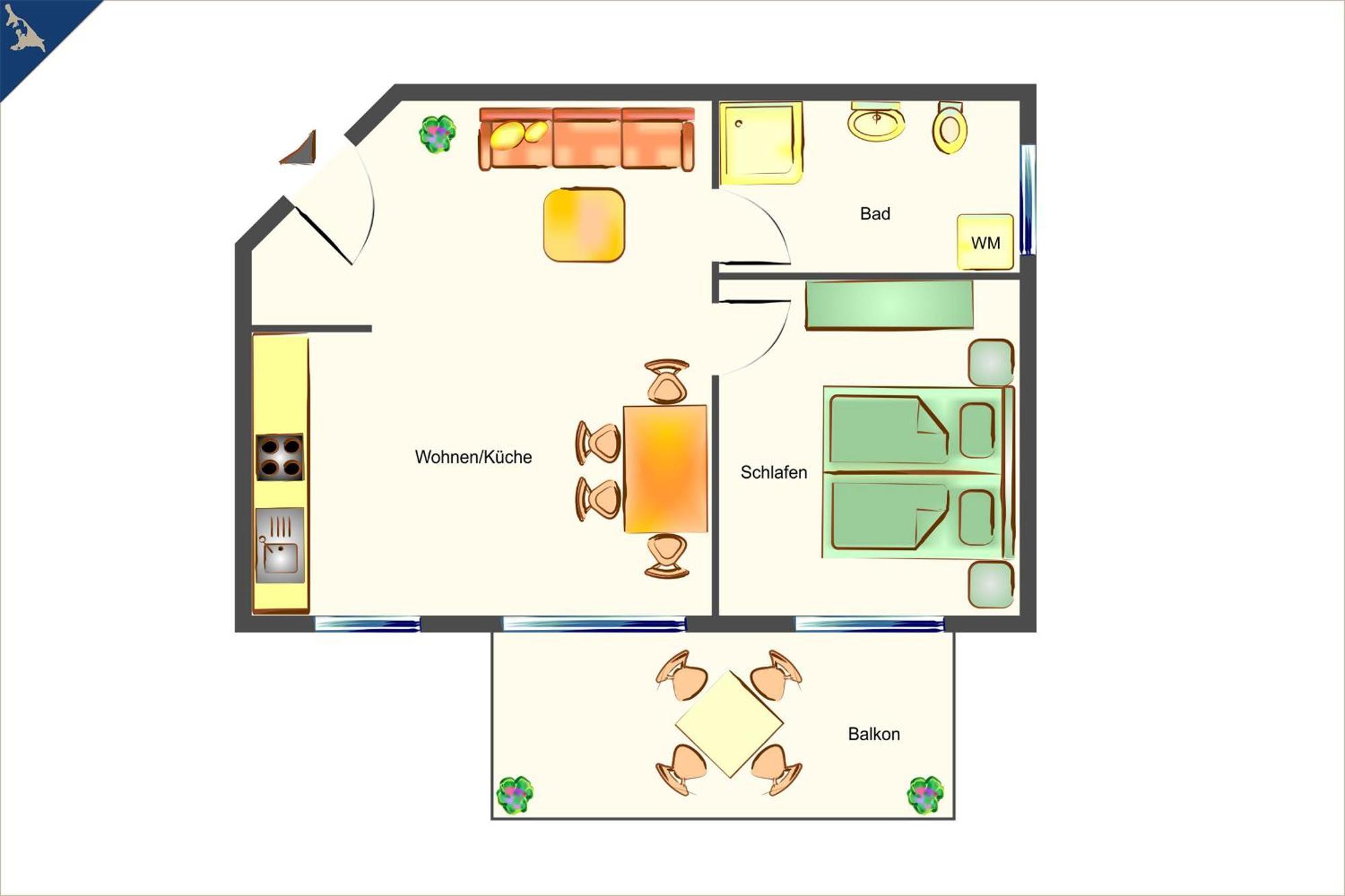 Ueckeritz Ferienwohnung Sonnenblick Eksteriør bilde